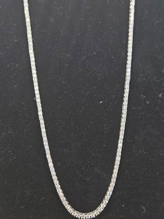 Moissanite tennis chain 3mm | Time and Shine LLC