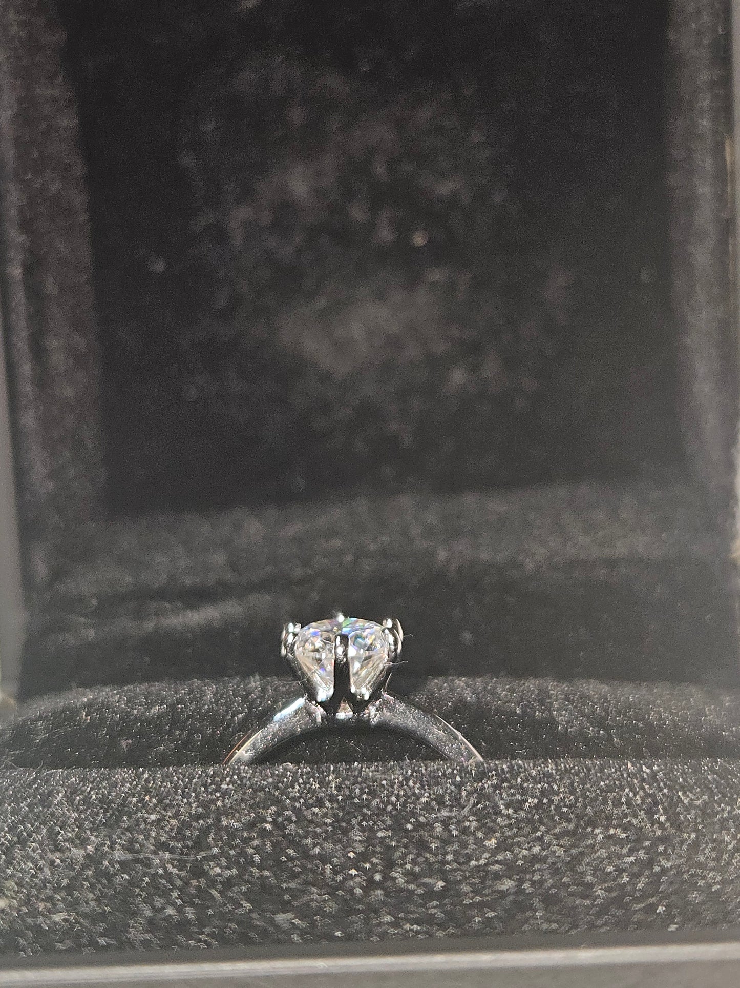 1ct moissanite solitaire ring | Time and Shine LLC