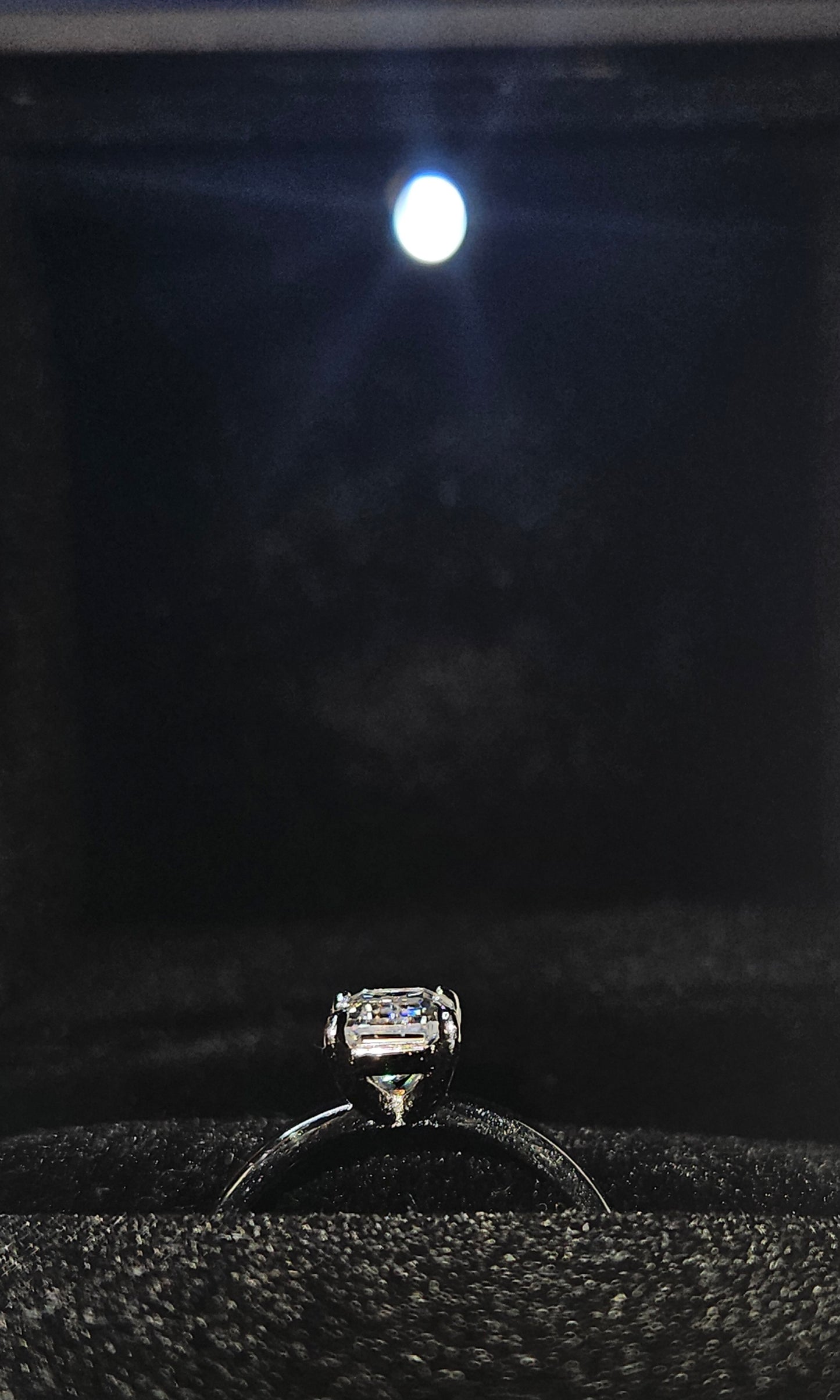 1ct moissanite ring (emerald cut) | Time and Shine LLC