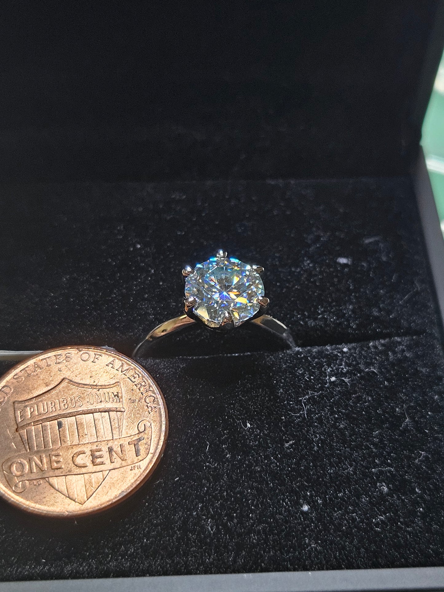 2ct moissanite solitaire ring | Time and Shine LLC