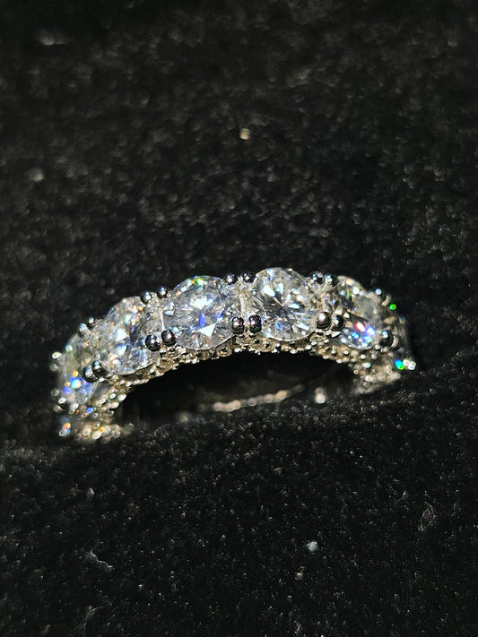 Moissanite eternity ring | Time and Shine LLC